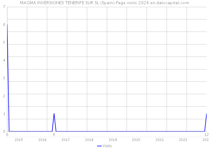 MAGMA INVERSIONES TENERIFE SUR SL (Spain) Page visits 2024 