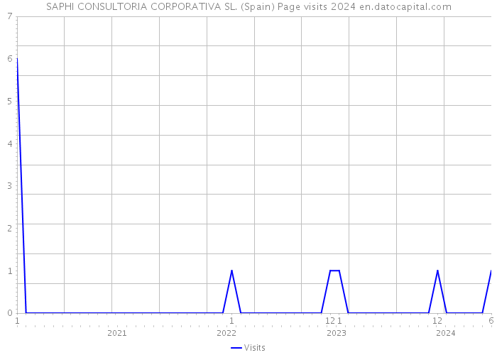 SAPHI CONSULTORIA CORPORATIVA SL. (Spain) Page visits 2024 