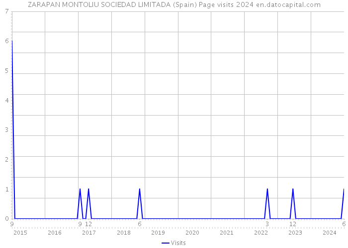 ZARAPAN MONTOLIU SOCIEDAD LIMITADA (Spain) Page visits 2024 