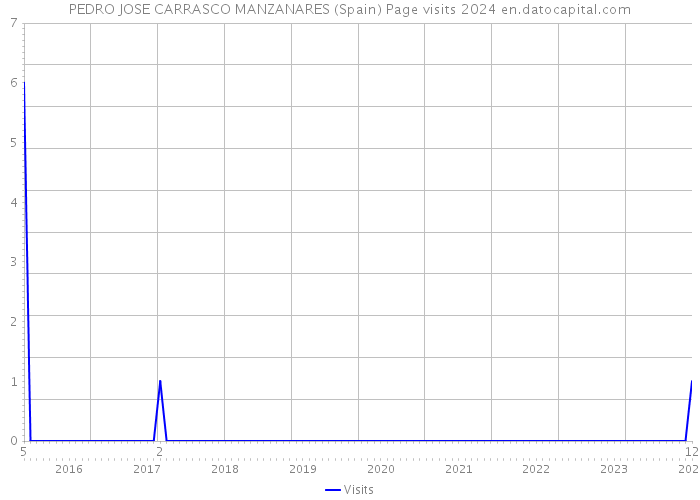 PEDRO JOSE CARRASCO MANZANARES (Spain) Page visits 2024 