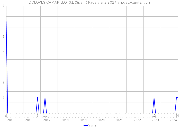 DOLORES CAMARILLO, S.L (Spain) Page visits 2024 