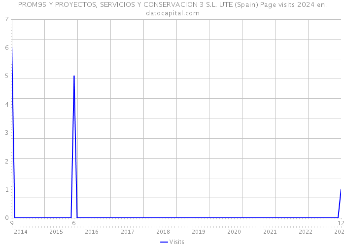 PROM95 Y PROYECTOS, SERVICIOS Y CONSERVACION 3 S.L. UTE (Spain) Page visits 2024 