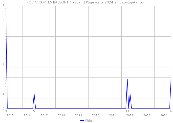 ROCIO CORTES BALBONTIN (Spain) Page visits 2024 
