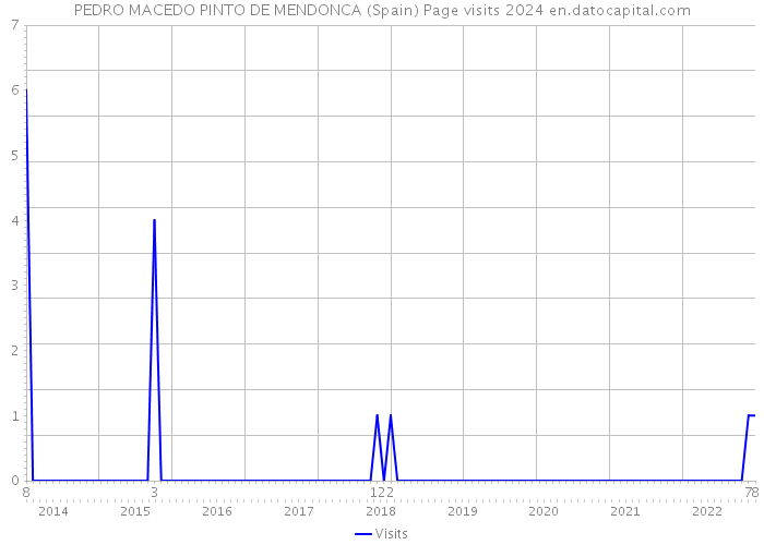 PEDRO MACEDO PINTO DE MENDONCA (Spain) Page visits 2024 