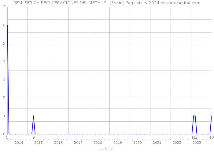 REM IBERICA RECUPERACIONES DEL METAL SL (Spain) Page visits 2024 