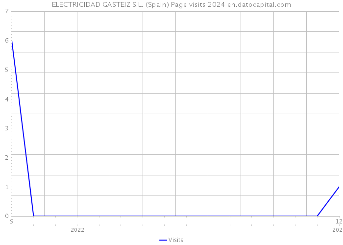 ELECTRICIDAD GASTEIZ S.L. (Spain) Page visits 2024 
