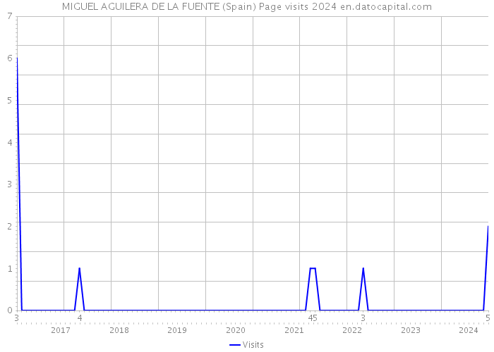 MIGUEL AGUILERA DE LA FUENTE (Spain) Page visits 2024 