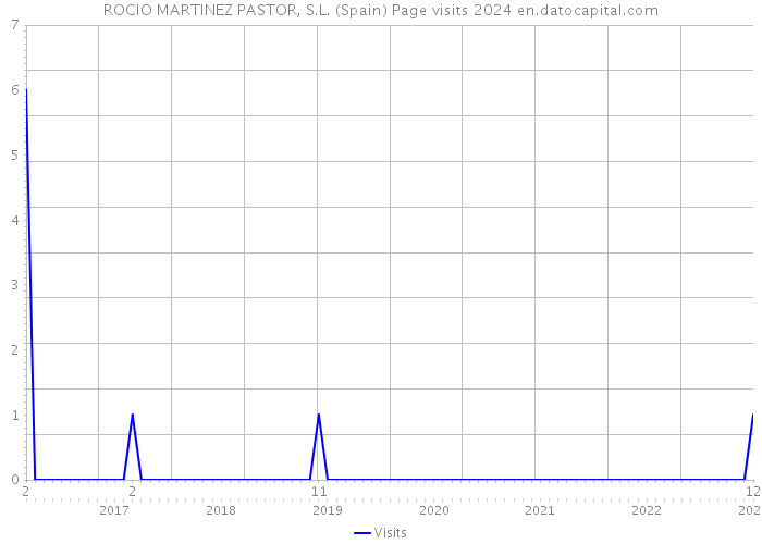 ROCIO MARTINEZ PASTOR, S.L. (Spain) Page visits 2024 