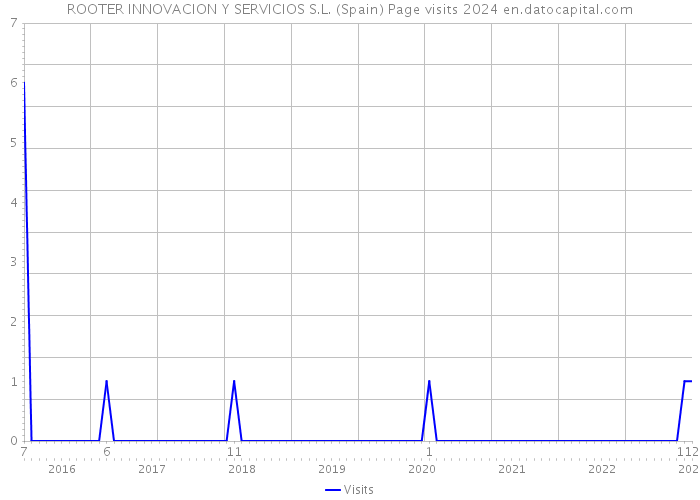 ROOTER INNOVACION Y SERVICIOS S.L. (Spain) Page visits 2024 