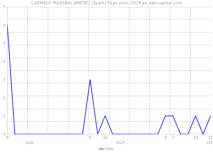 CARMELO IRAZABAL JIMENEZ (Spain) Page visits 2024 