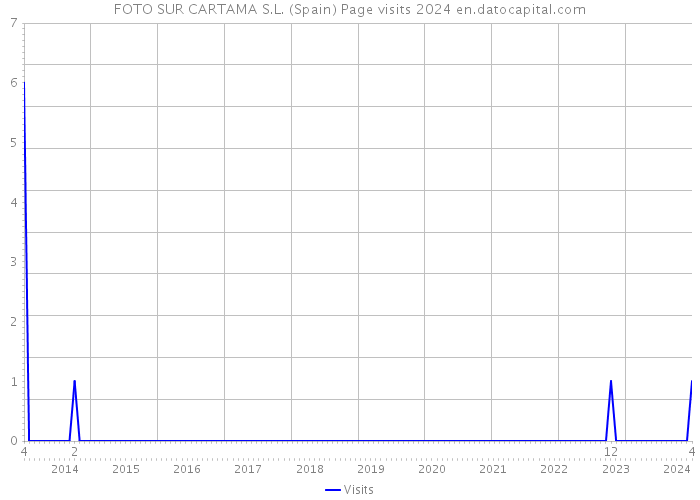 FOTO SUR CARTAMA S.L. (Spain) Page visits 2024 