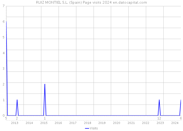 RUIZ MONTIEL S.L. (Spain) Page visits 2024 
