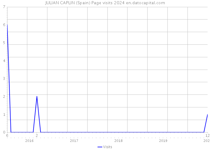 JULIAN CAPLIN (Spain) Page visits 2024 
