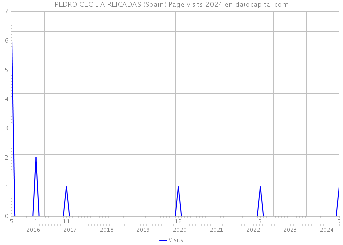PEDRO CECILIA REIGADAS (Spain) Page visits 2024 