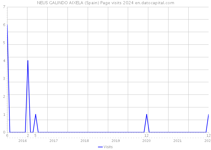 NEUS GALINDO AIXELA (Spain) Page visits 2024 