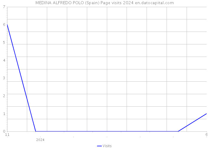 MEDINA ALFREDO POLO (Spain) Page visits 2024 