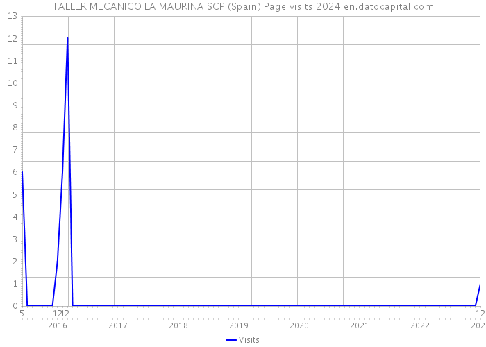 TALLER MECANICO LA MAURINA SCP (Spain) Page visits 2024 