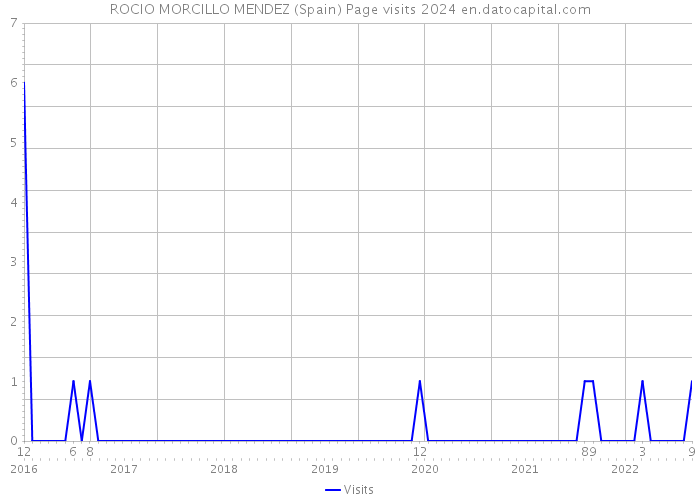 ROCIO MORCILLO MENDEZ (Spain) Page visits 2024 