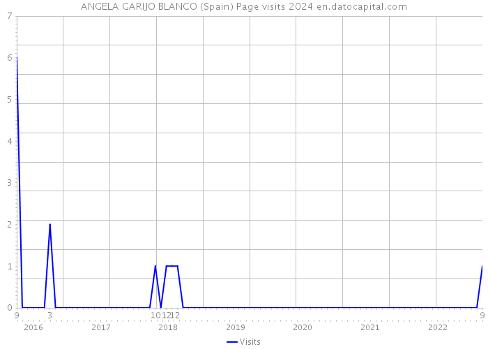 ANGELA GARIJO BLANCO (Spain) Page visits 2024 