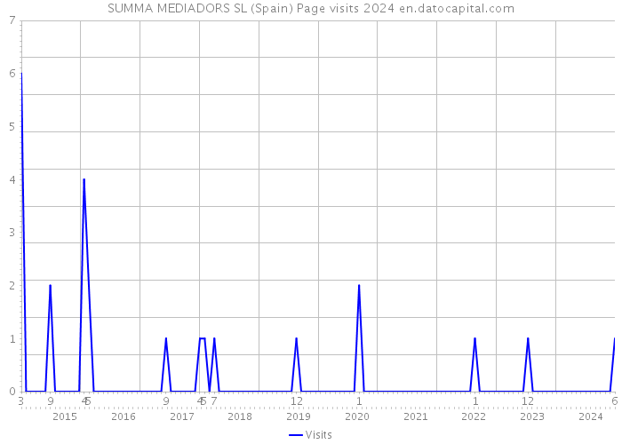 SUMMA MEDIADORS SL (Spain) Page visits 2024 