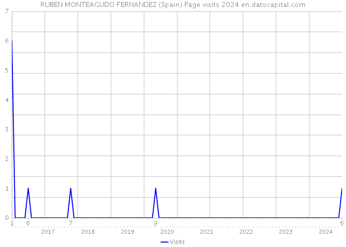 RUBEN MONTEAGUDO FERNANDEZ (Spain) Page visits 2024 