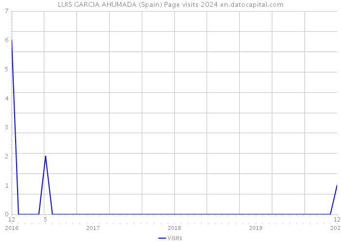 LUIS GARCIA AHUMADA (Spain) Page visits 2024 