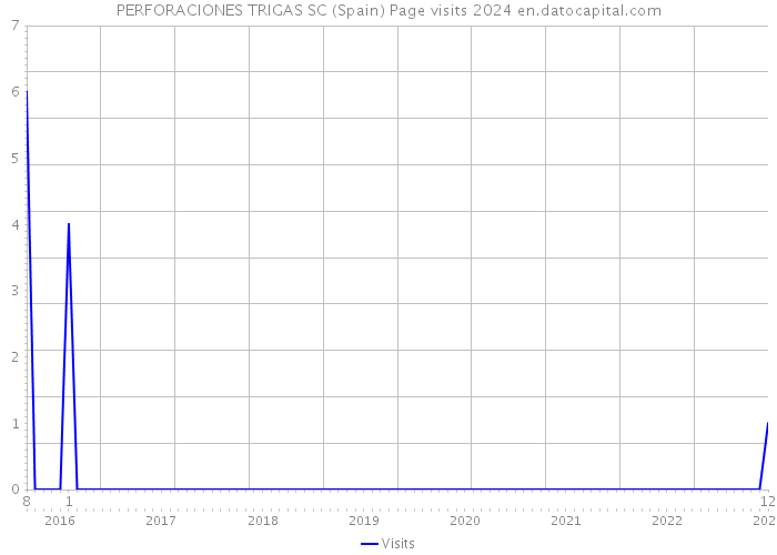 PERFORACIONES TRIGAS SC (Spain) Page visits 2024 