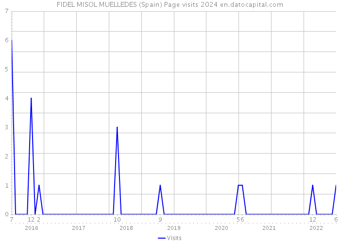 FIDEL MISOL MUELLEDES (Spain) Page visits 2024 