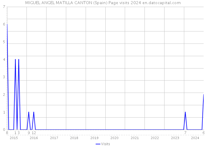 MIGUEL ANGEL MATILLA CANTON (Spain) Page visits 2024 