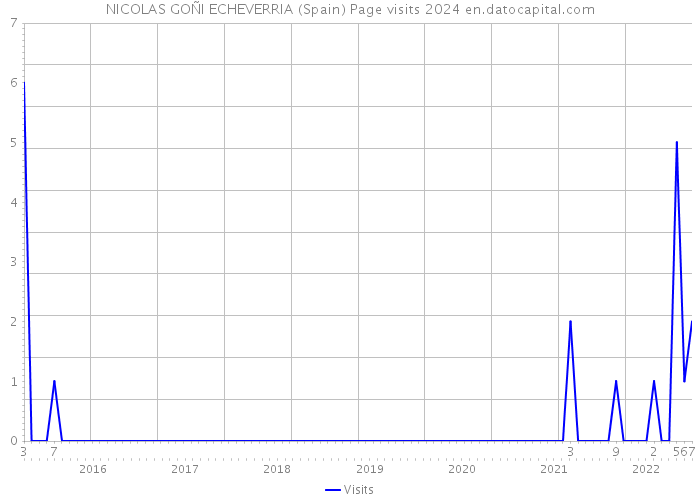 NICOLAS GOÑI ECHEVERRIA (Spain) Page visits 2024 
