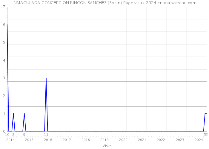 INMACULADA CONCEPCION RINCON SANCHEZ (Spain) Page visits 2024 
