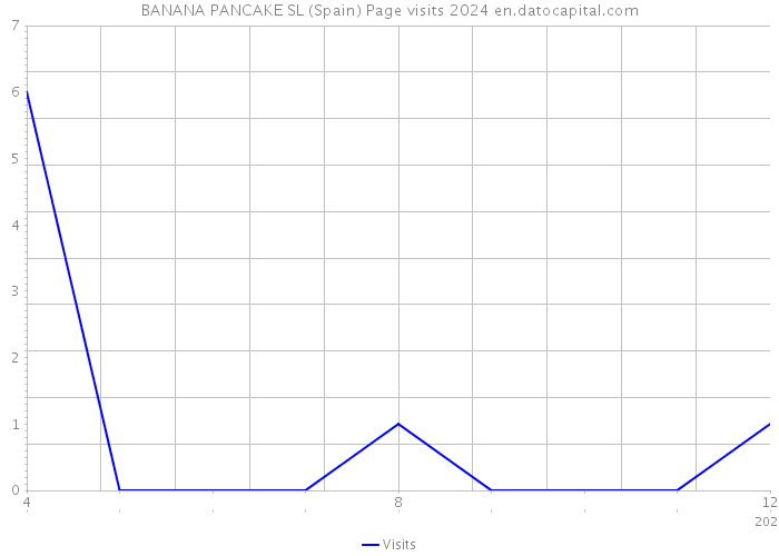 BANANA PANCAKE SL (Spain) Page visits 2024 