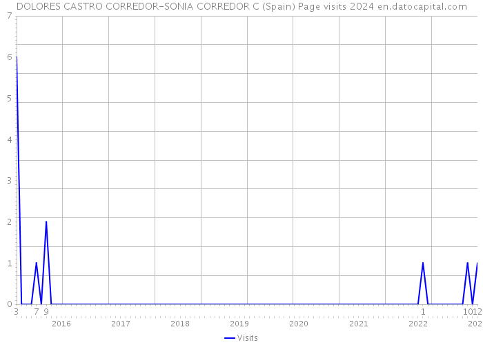 DOLORES CASTRO CORREDOR-SONIA CORREDOR C (Spain) Page visits 2024 