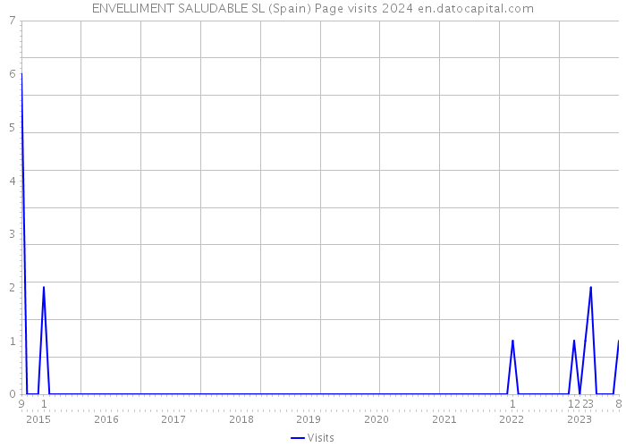 ENVELLIMENT SALUDABLE SL (Spain) Page visits 2024 