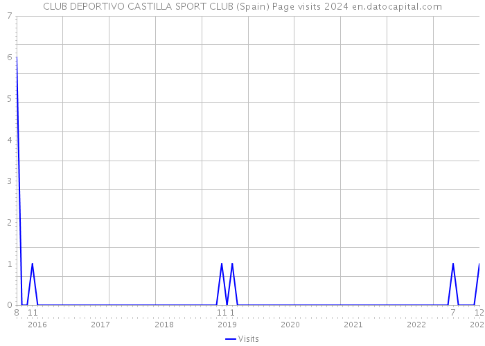 CLUB DEPORTIVO CASTILLA SPORT CLUB (Spain) Page visits 2024 
