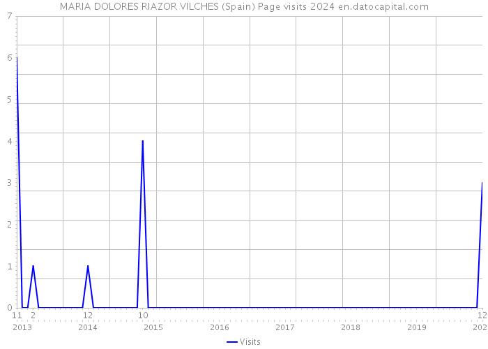 MARIA DOLORES RIAZOR VILCHES (Spain) Page visits 2024 