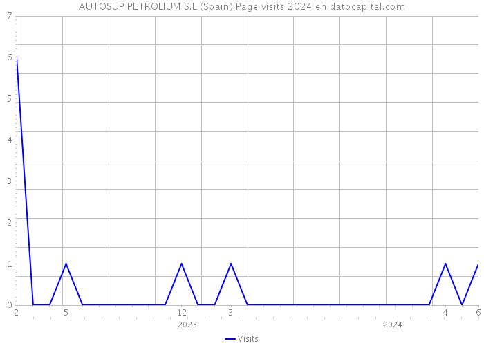 AUTOSUP PETROLIUM S.L (Spain) Page visits 2024 