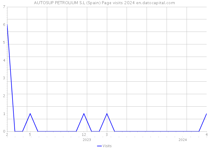 AUTOSUP PETROLIUM S.L (Spain) Page visits 2024 