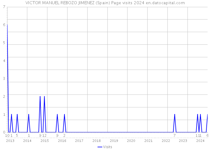 VICTOR MANUEL REBOZO JIMENEZ (Spain) Page visits 2024 