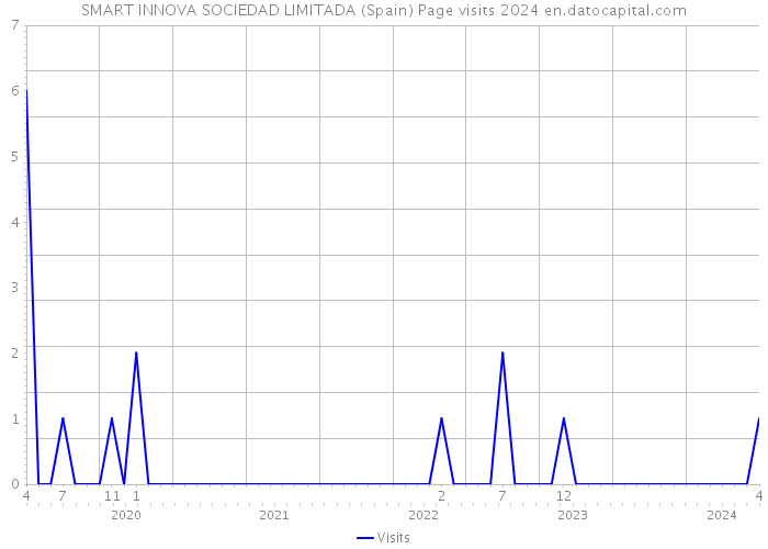 SMART INNOVA SOCIEDAD LIMITADA (Spain) Page visits 2024 