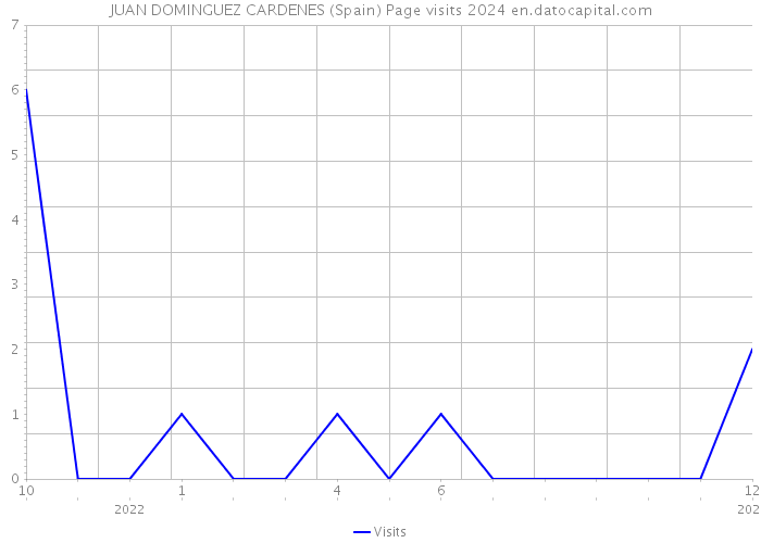JUAN DOMINGUEZ CARDENES (Spain) Page visits 2024 