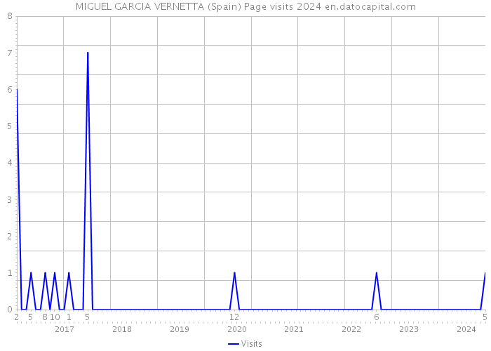MIGUEL GARCIA VERNETTA (Spain) Page visits 2024 