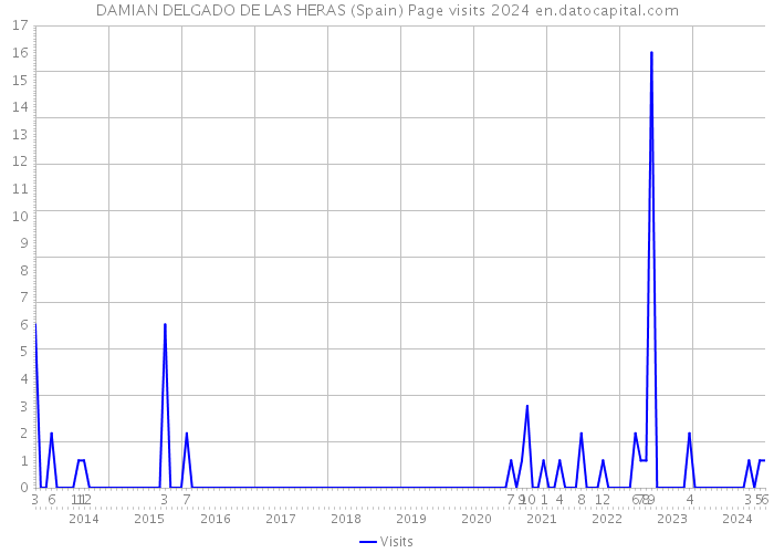 DAMIAN DELGADO DE LAS HERAS (Spain) Page visits 2024 
