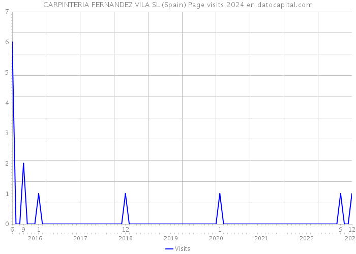 CARPINTERIA FERNANDEZ VILA SL (Spain) Page visits 2024 