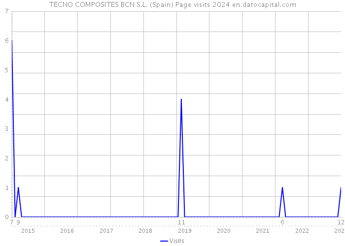 TECNO COMPOSITES BCN S.L. (Spain) Page visits 2024 