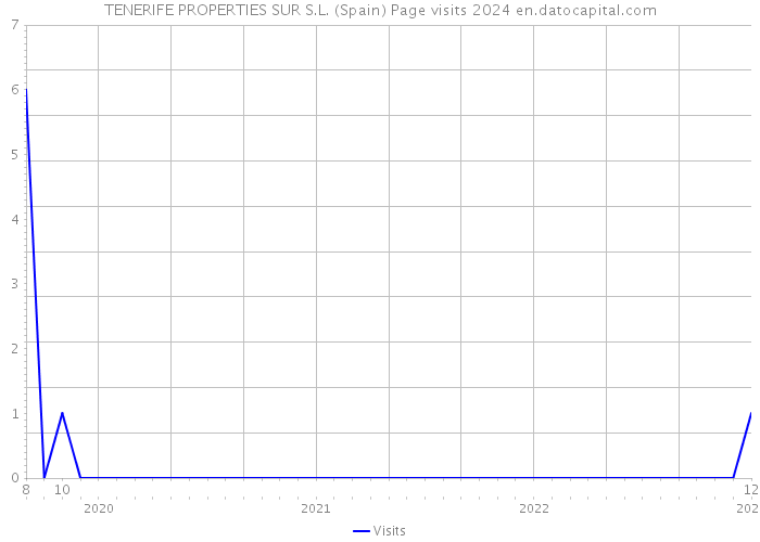 TENERIFE PROPERTIES SUR S.L. (Spain) Page visits 2024 