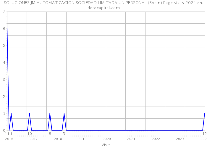 SOLUCIONES JM AUTOMATIZACION SOCIEDAD LIMITADA UNIPERSONAL (Spain) Page visits 2024 