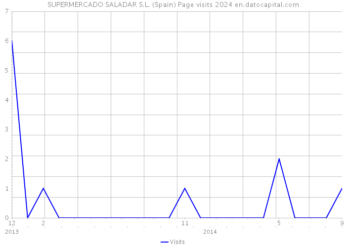 SUPERMERCADO SALADAR S.L. (Spain) Page visits 2024 