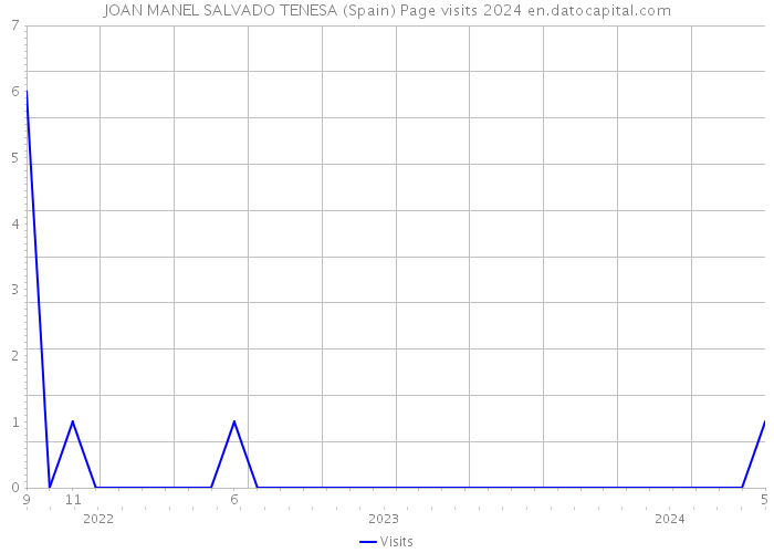 JOAN MANEL SALVADO TENESA (Spain) Page visits 2024 