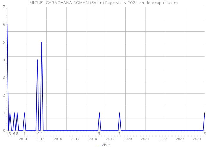 MIGUEL GARACHANA ROMAN (Spain) Page visits 2024 